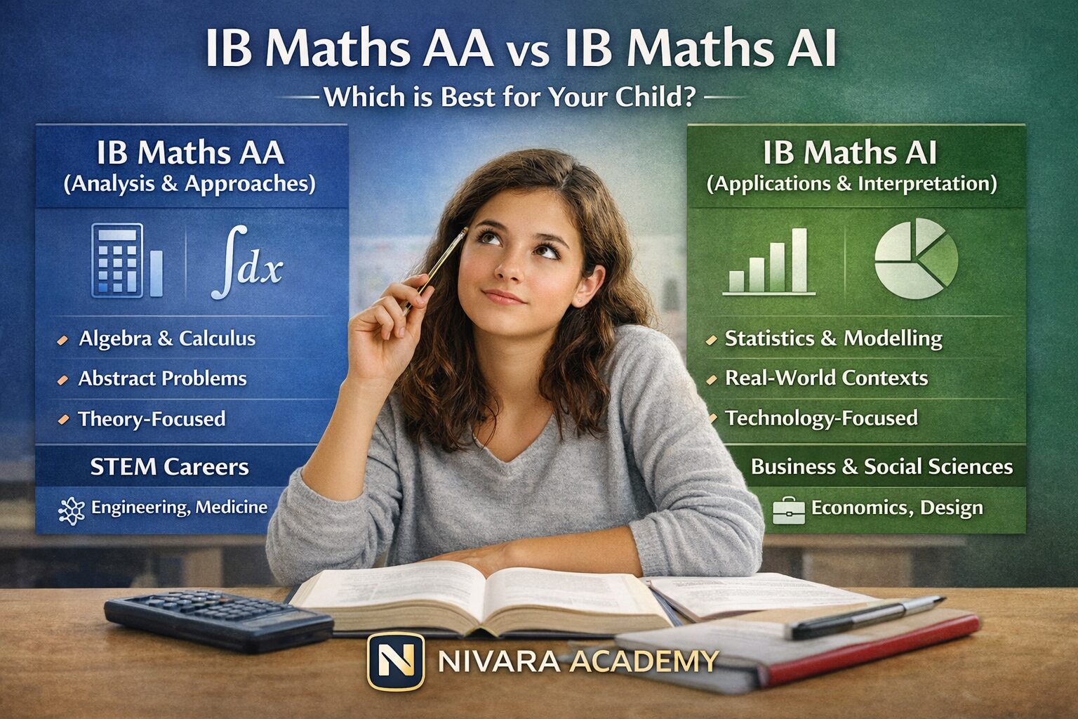 IB Maths AA vs AI comparison for parents