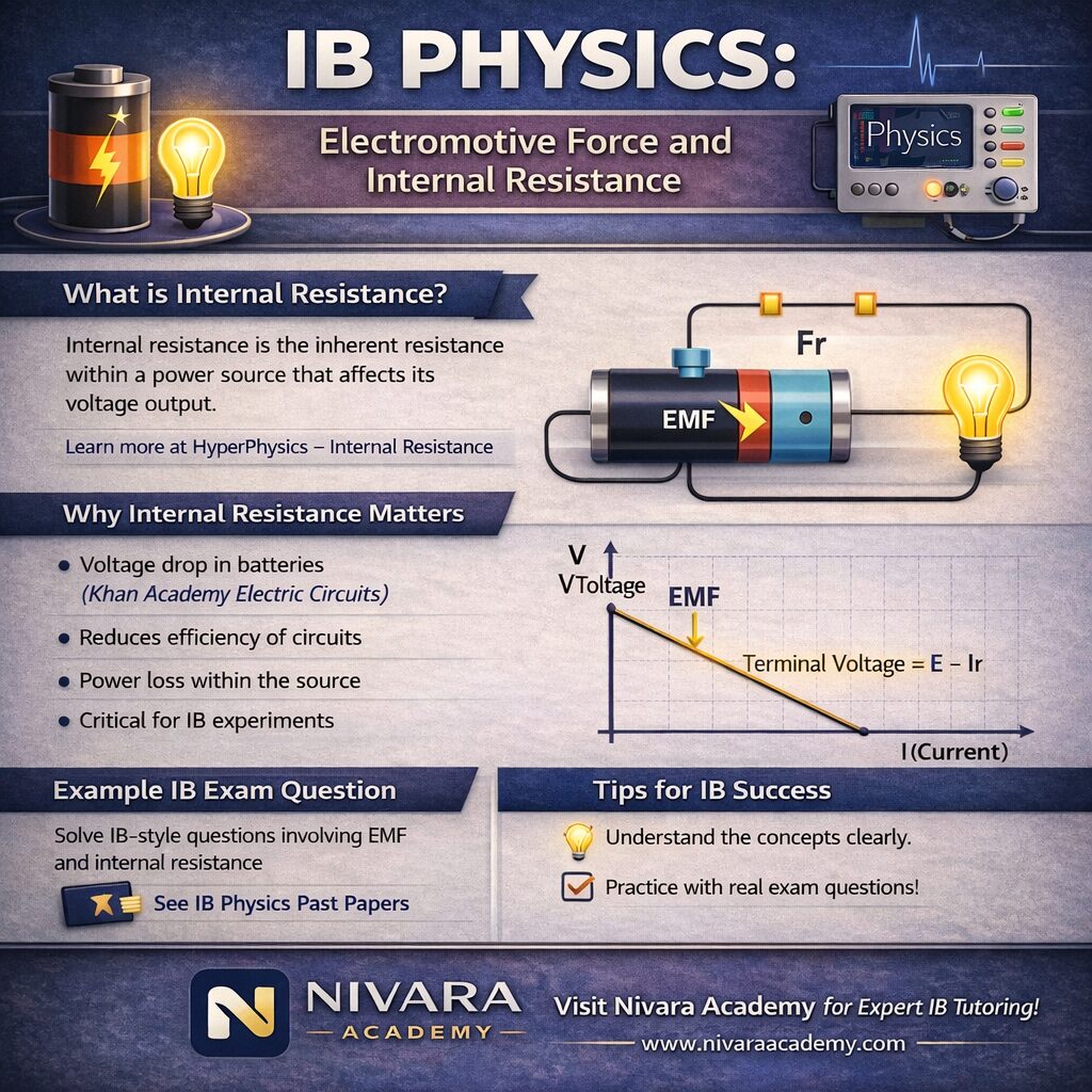 IB Physics Internal Resistance EMF Diagram and Explanation