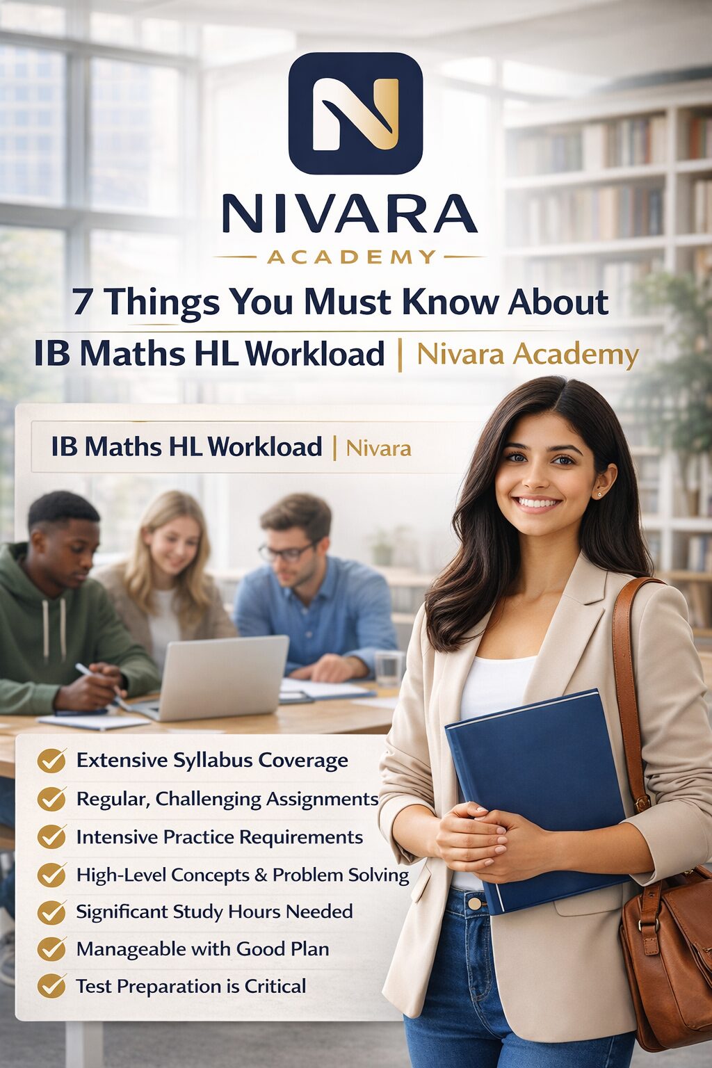 IB Maths HL workload tips and study planning by Nivara Academy