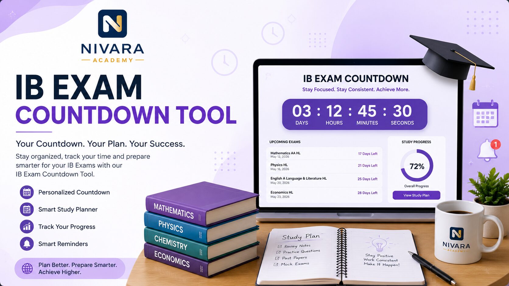 IB Exam Countdown Tool by Nivara Academy