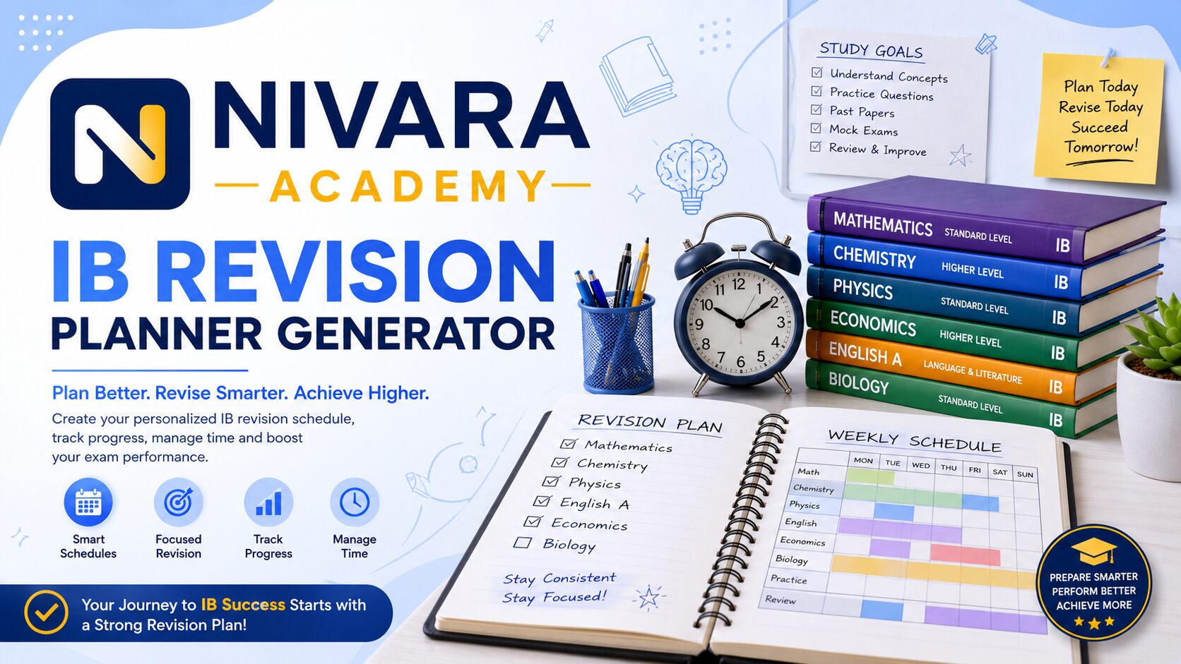 IB Revision Planner Generator by Nivara Academy