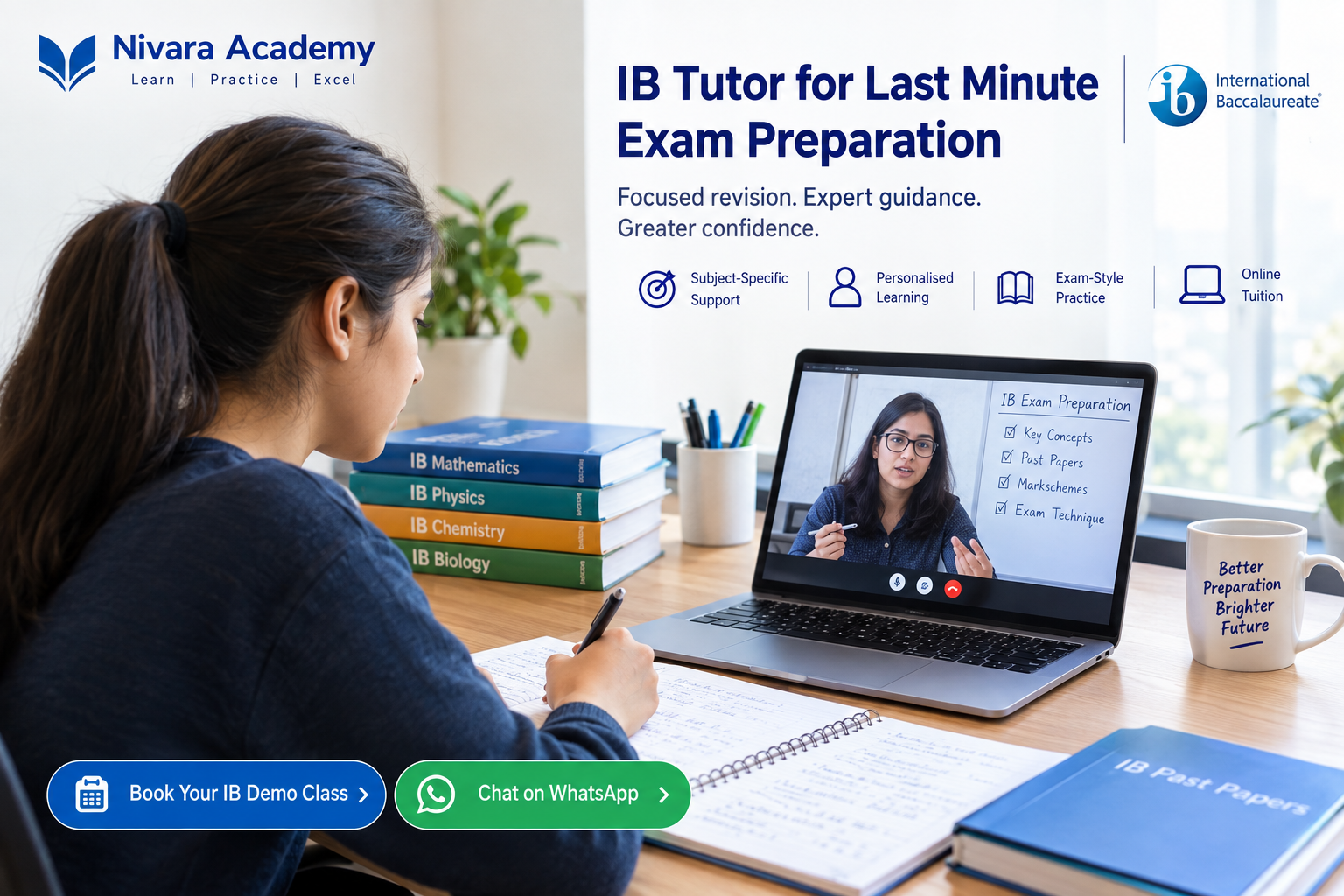IB Tutor for Last Minute Exam Preparation at Nivara Academy
